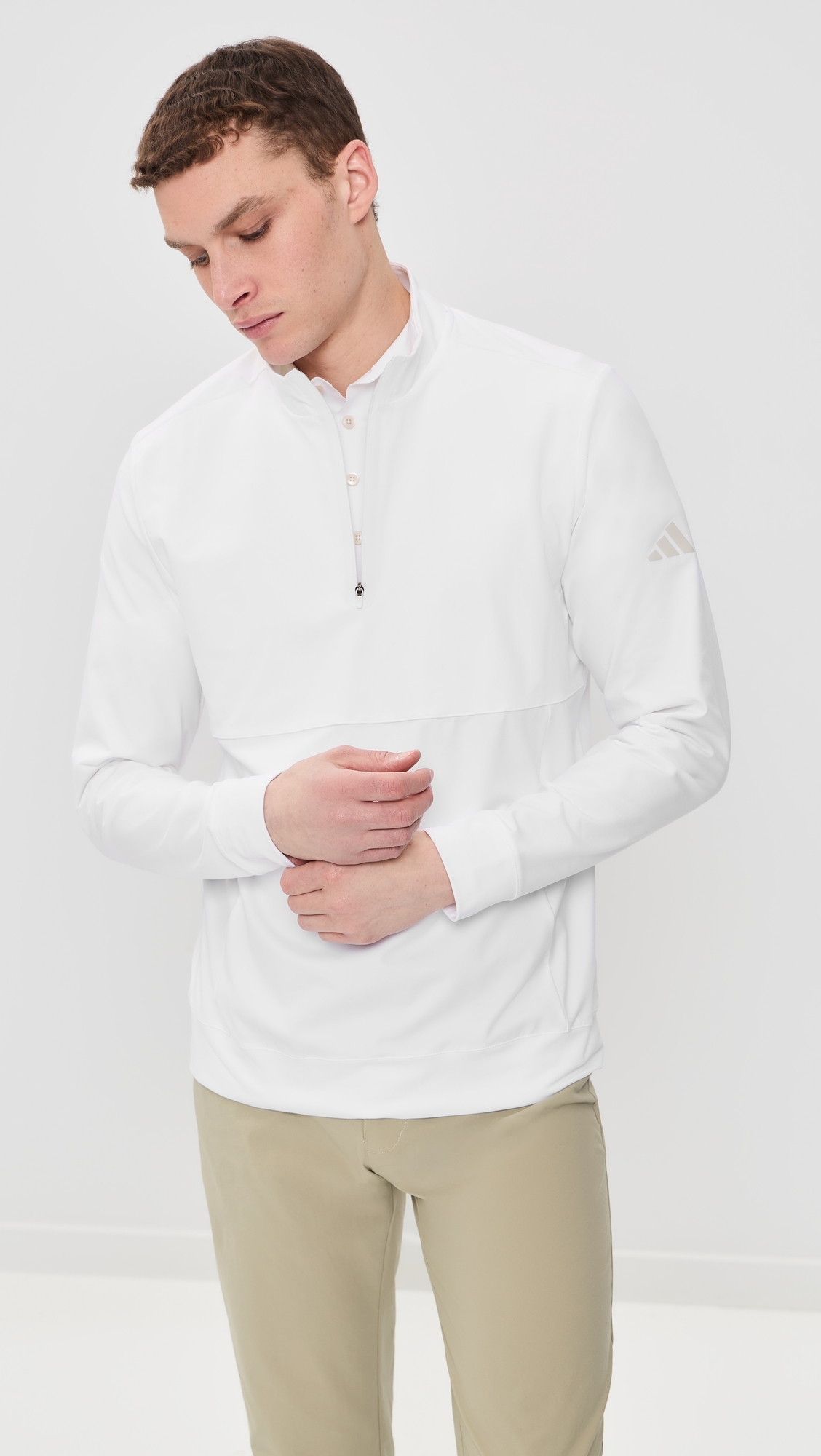 Ultimate365 Tour Quarter Zip Pullover White