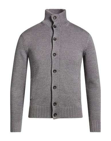 Man Cardigan Grey Size 44 Virgin Wool