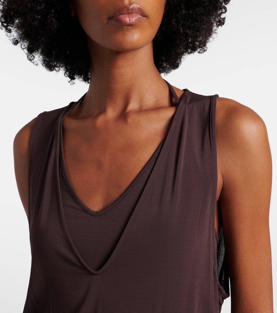 Draped midi dress
