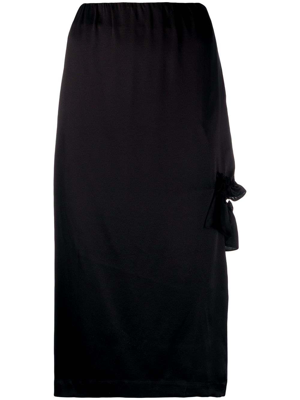 Cut-out ruffle detail skirt - Black
