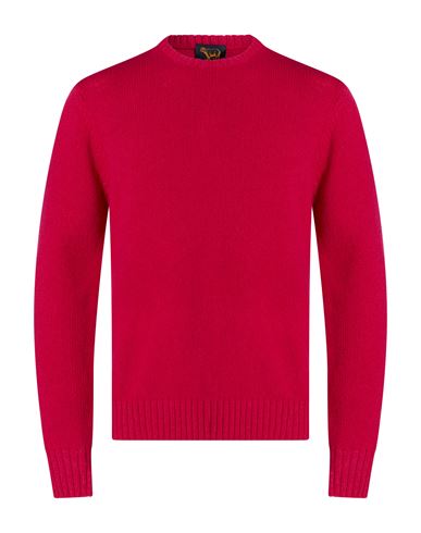Man Sweater Magenta Size XL Wool