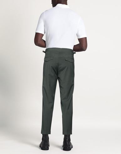 Man Pants Dark green Size 32 Polyester, Wool, Elastane