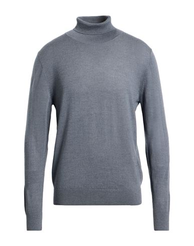 Man Turtleneck Grey Size 40 Merino Wool