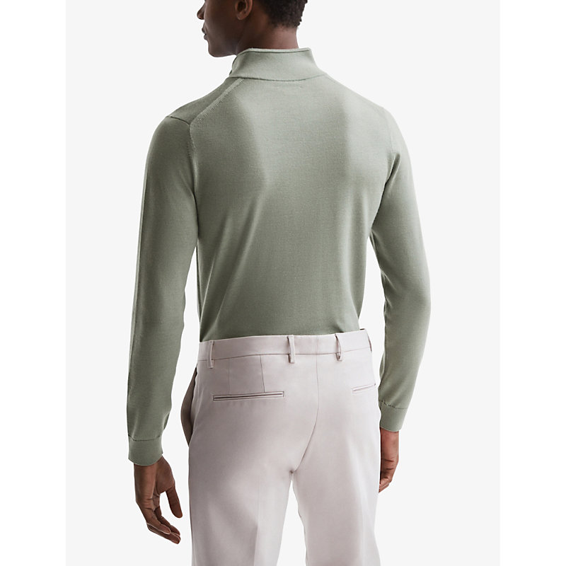 Mens Kale Blackhall Slim-fit Wool Jumper