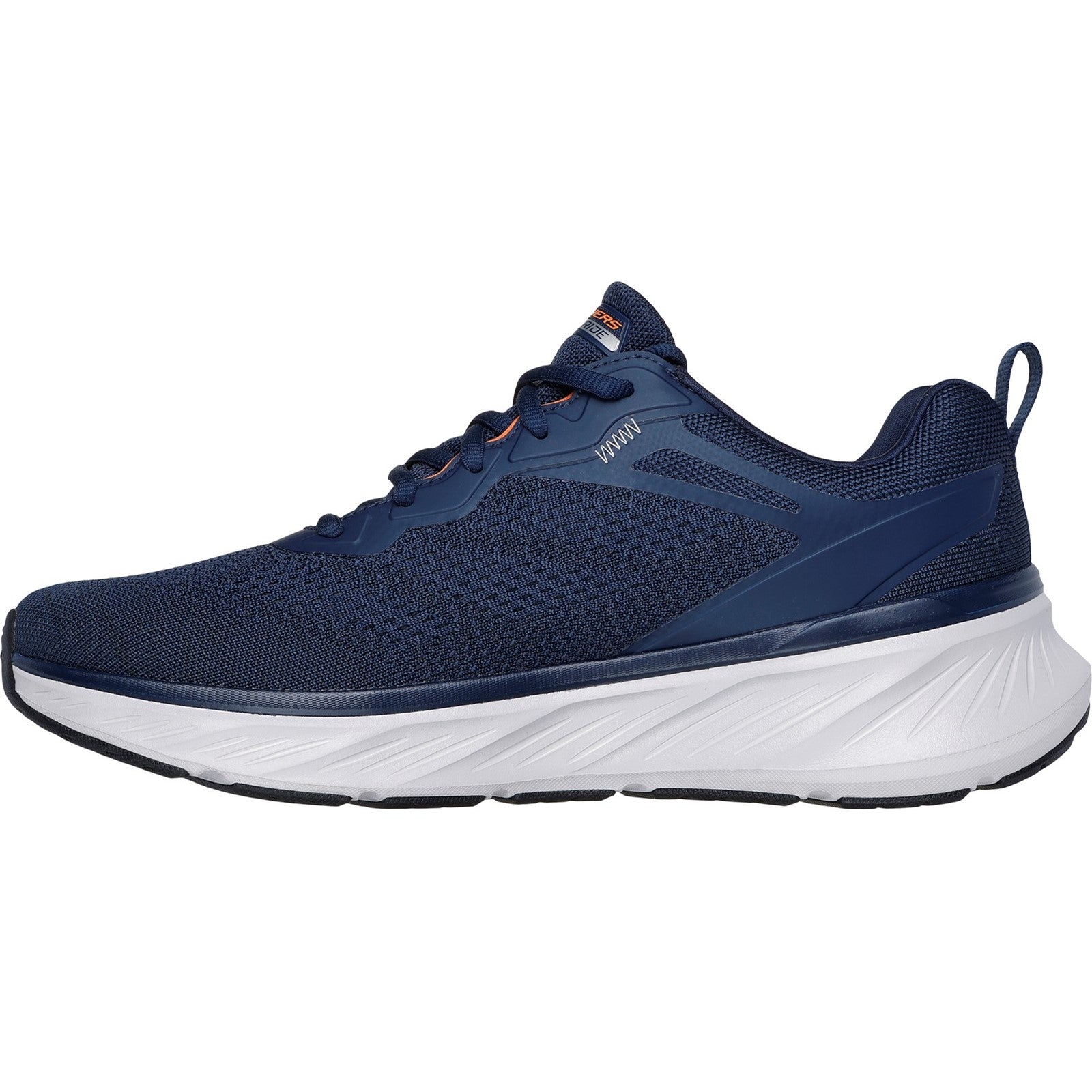 Skechers Mens Edgeride Exxo 232836-Nvor Navy/Orange Lace Up Shoe