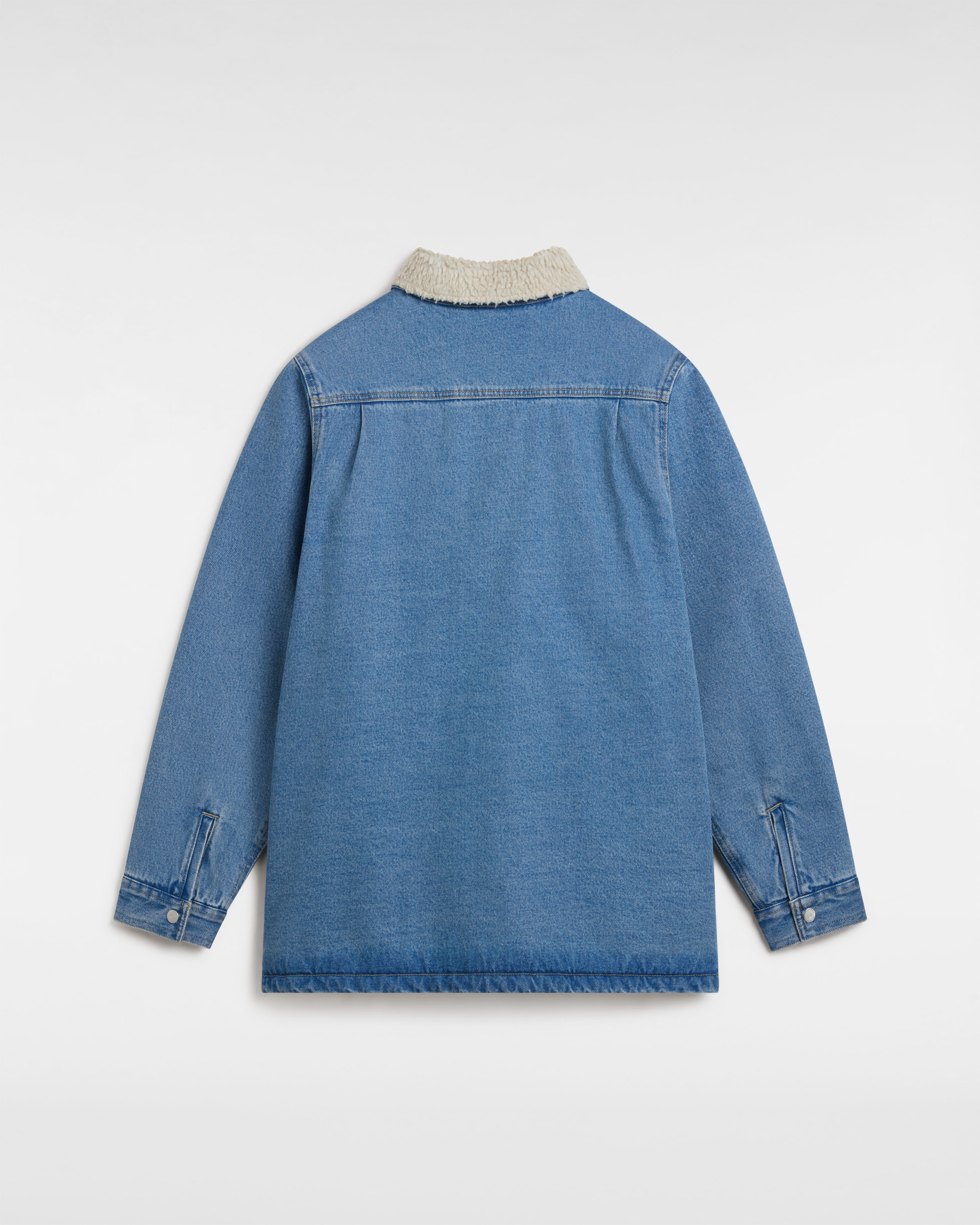 Vans Mens Drill Chore Denim Sherpa Coat - Blue Cotton - Sma