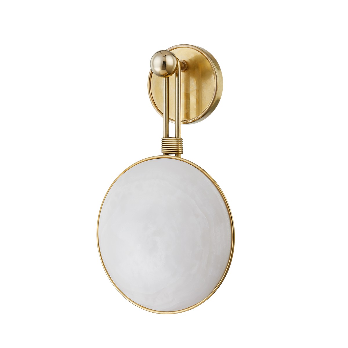 Vintage Brass LED Wall Sconce from the Ares Collection