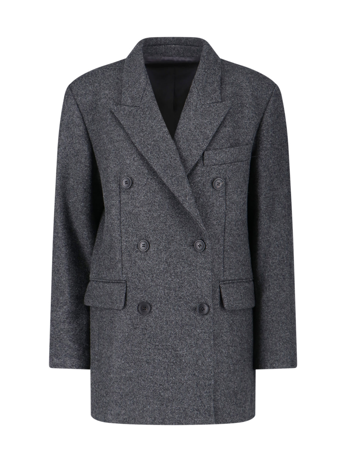 Women's Virgin Wool Blazer Jacket with Viscose & Wool-Gout Hair Lining