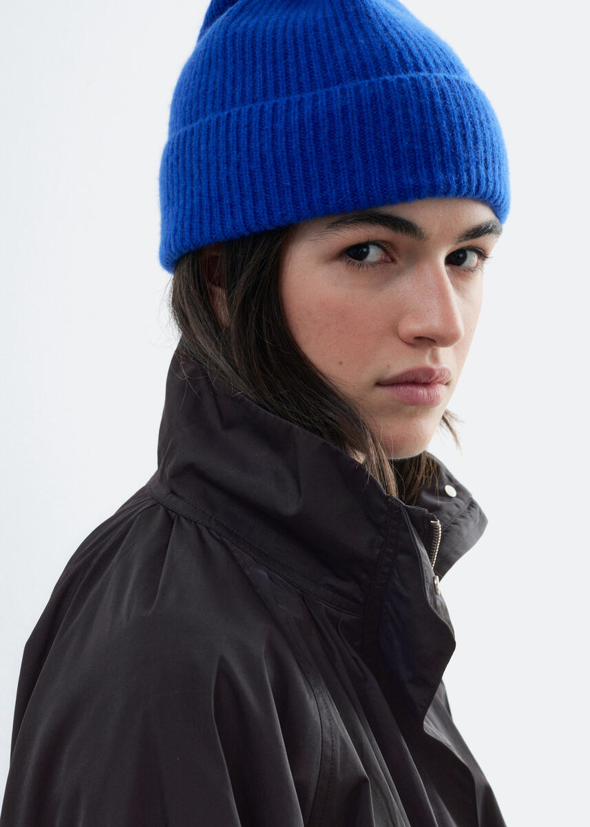 Cashmere Beanie -Blue ONESIZE