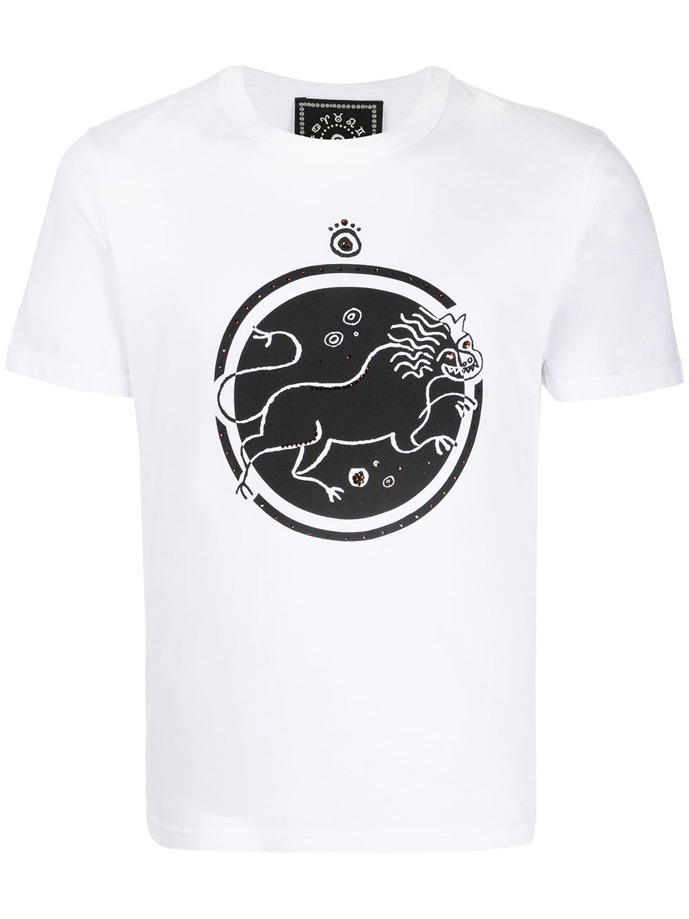 Lion print T-shirt - White