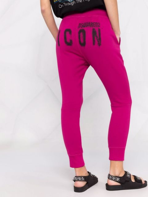 Icon-print track pants