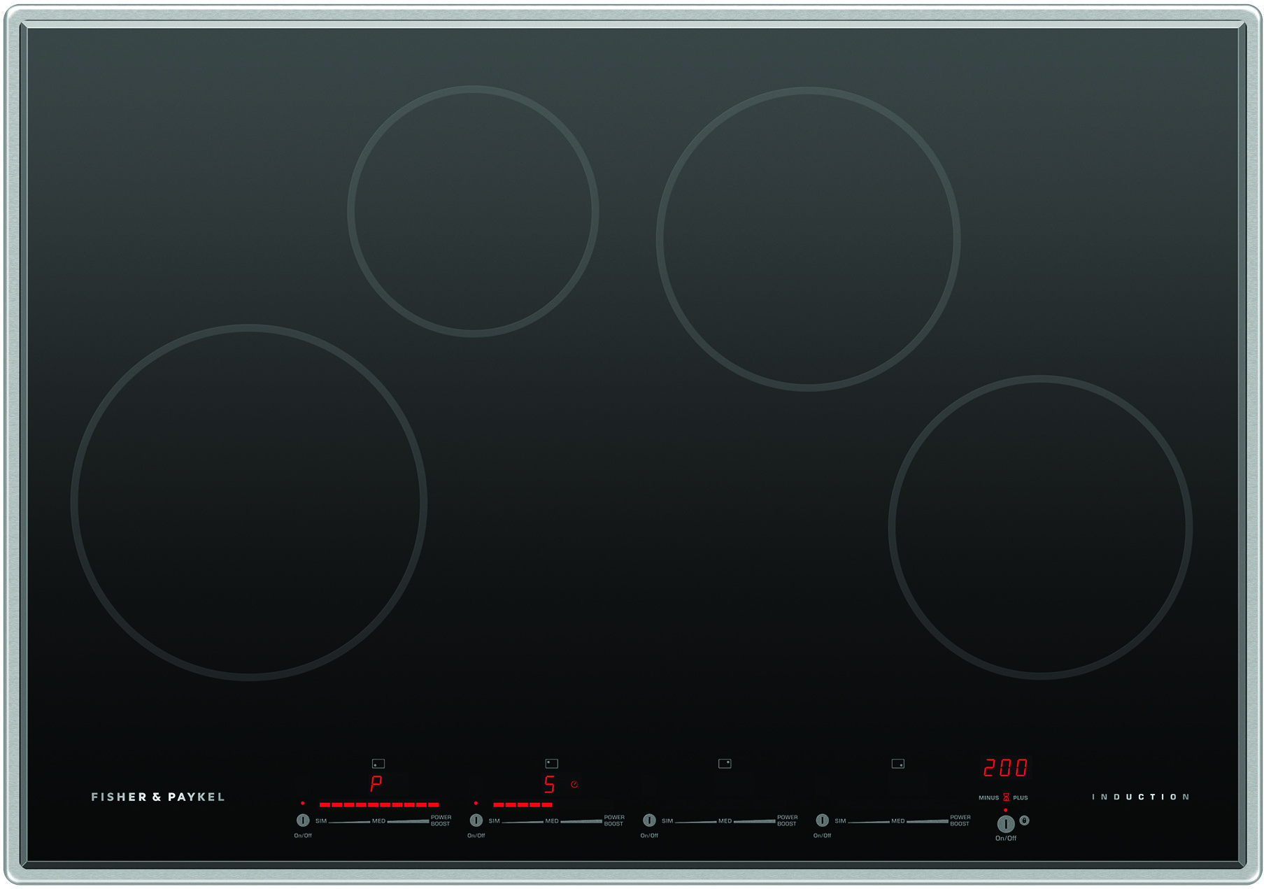 Fisher & Paykel Series 9 Professional 30" Induction Drop-In Cooktop CI304PTX4