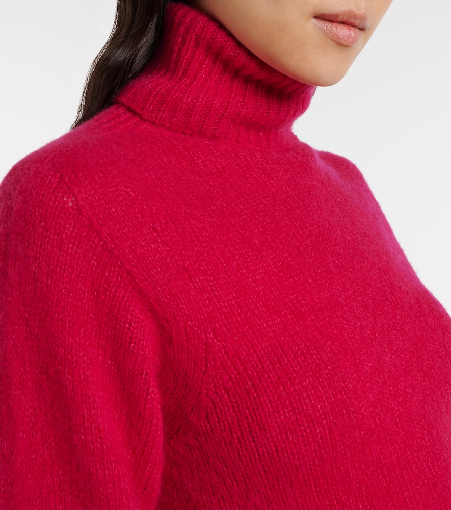 Cashmere and silk turtleneck top