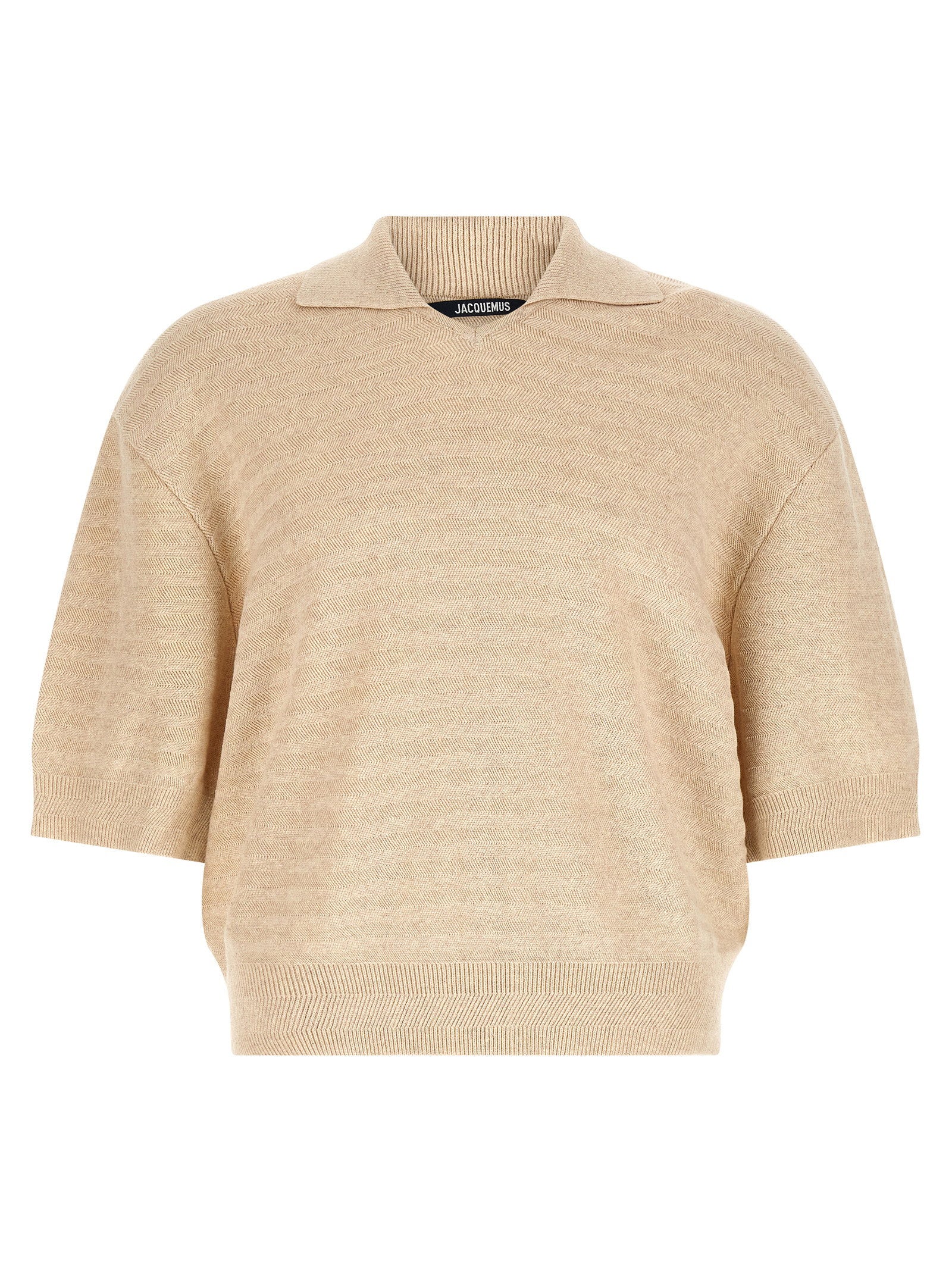 Le Polo Maille Chevron Polo Shirt