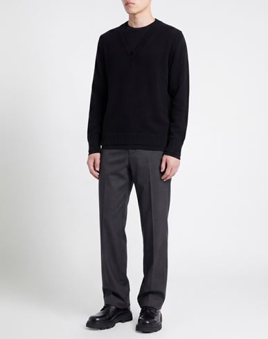 Man Sweater Black Size 38 Merino Wool