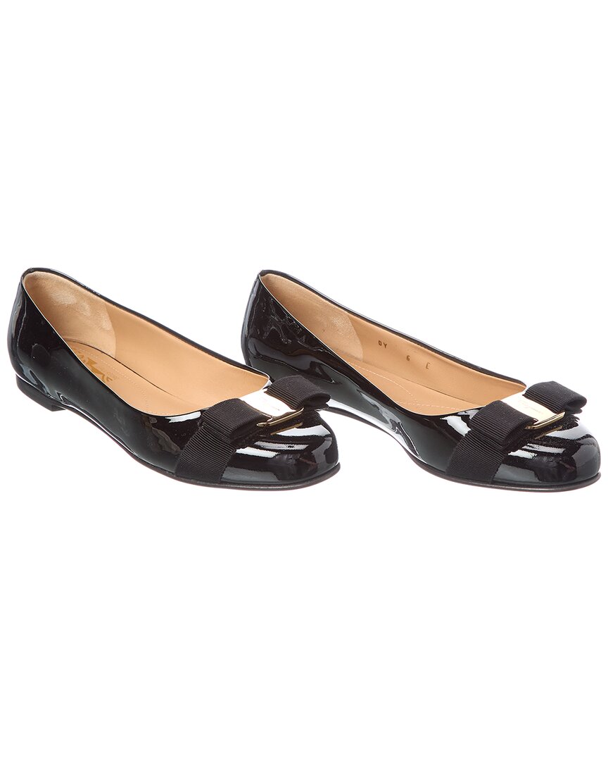 Ferragamo Varina Patent Ballet Flat (Authentic Pre-Loved)