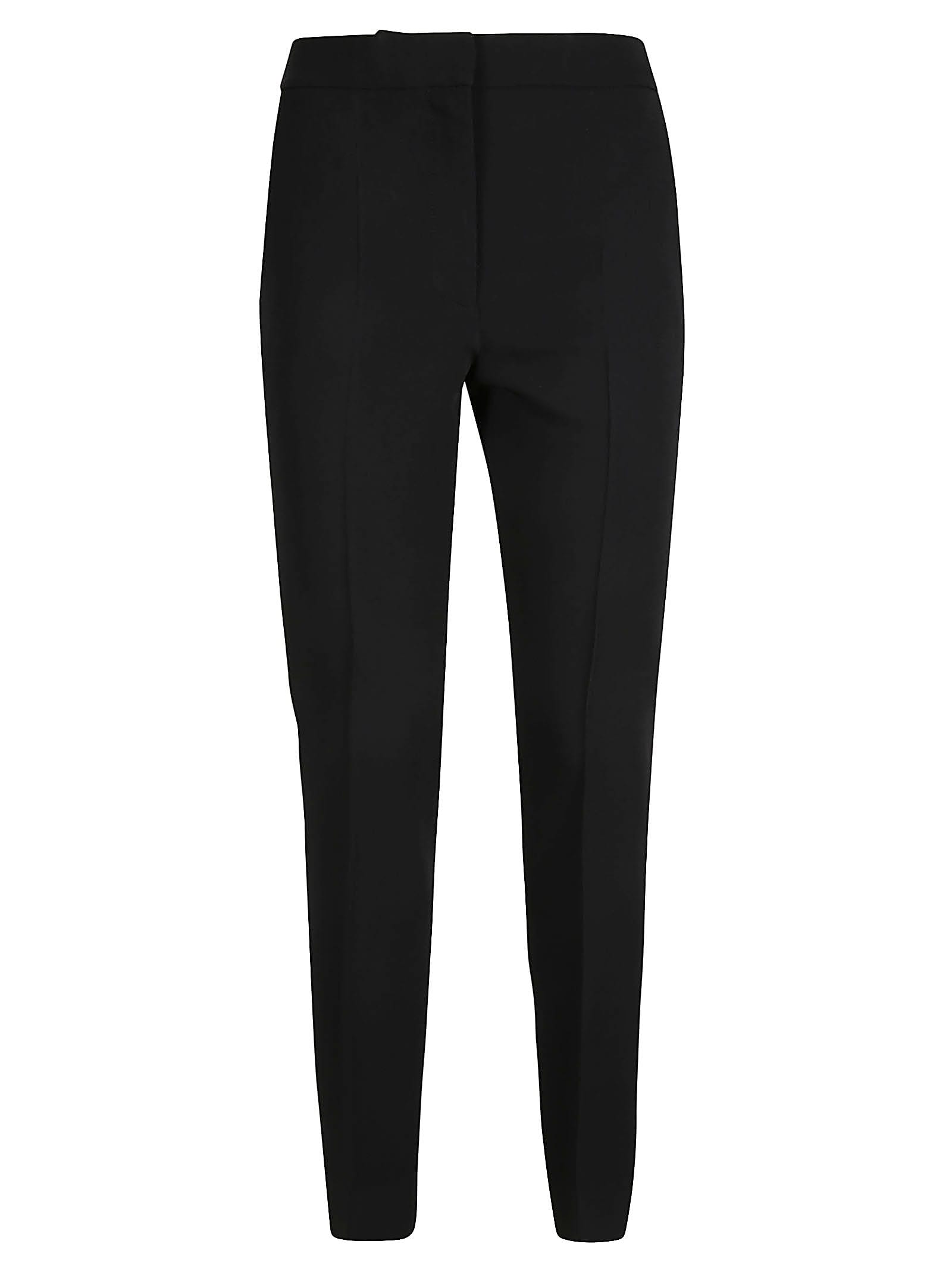Ironed crease pants in black