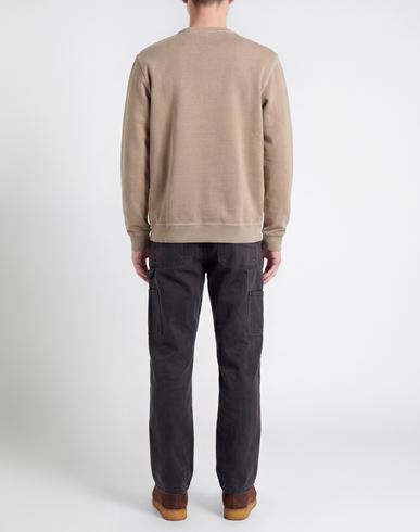 Man Sweatshirt Khaki Size XL Cotton, Polyester