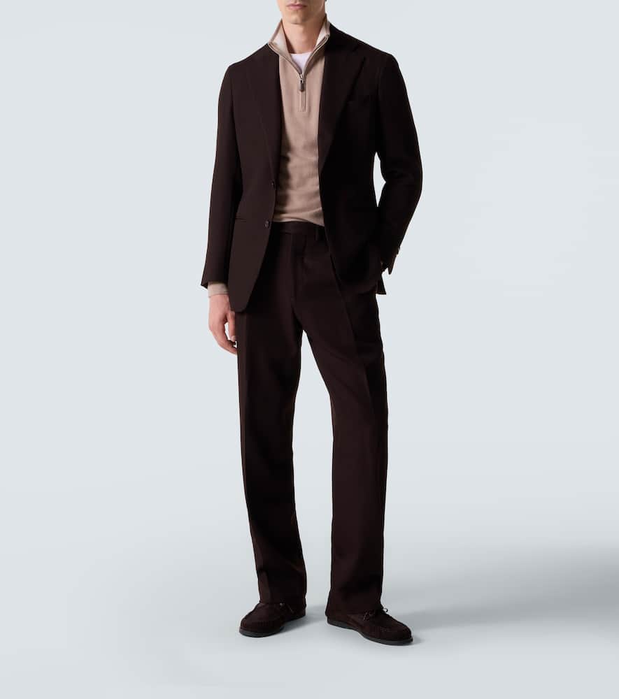 Mr Fenchurch cashmere half-zip sweater