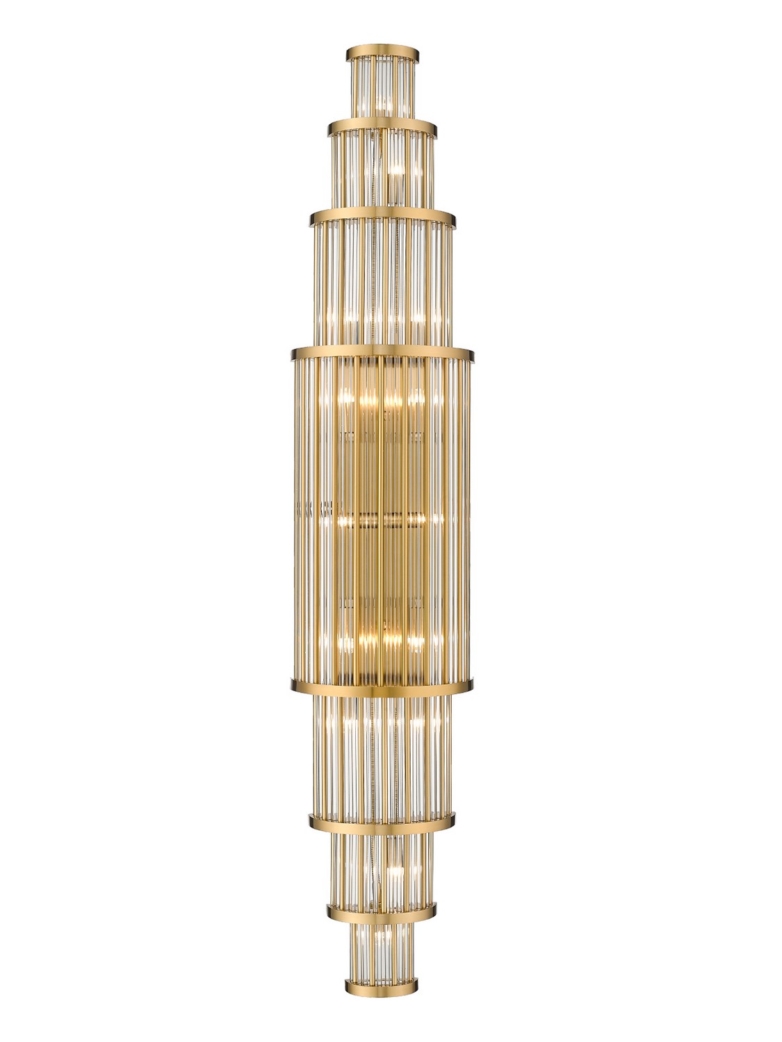 Aged Brass LED Wall Sconce from the Waldorf Collection