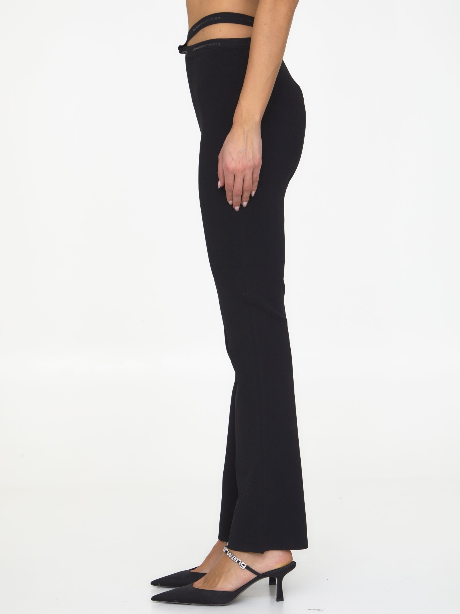 Criss-cross Leggings With Logo