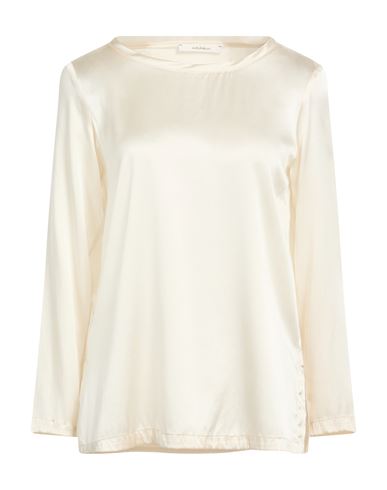 Malìparmi Woman Top Off white Size 4 Silk, Elastane