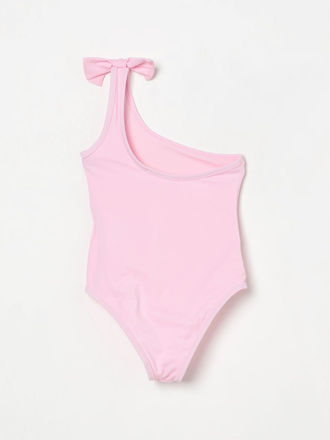 Crystal-embellished logo swimsuit - Black