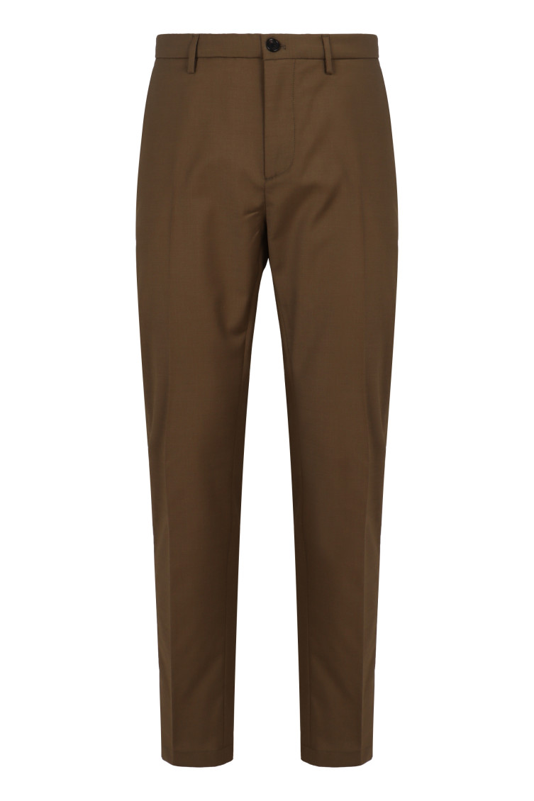 Brown Slim Chino Pants