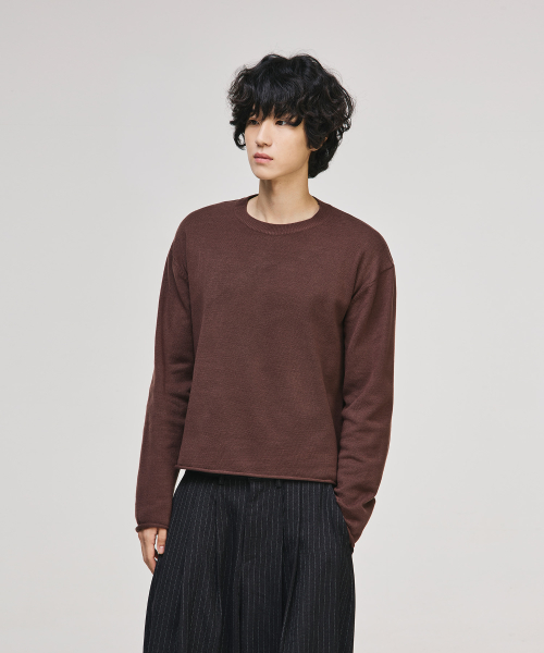 Cropped Rolling Round Knit