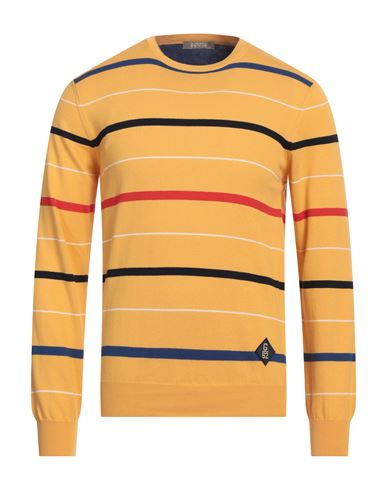 Man Sweater Yellow Size 40 Cotton