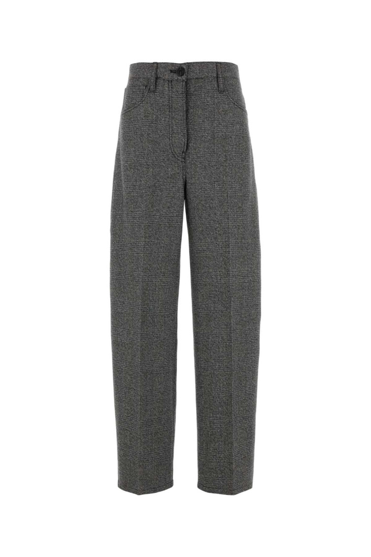 Embroidered Glencheck Pant