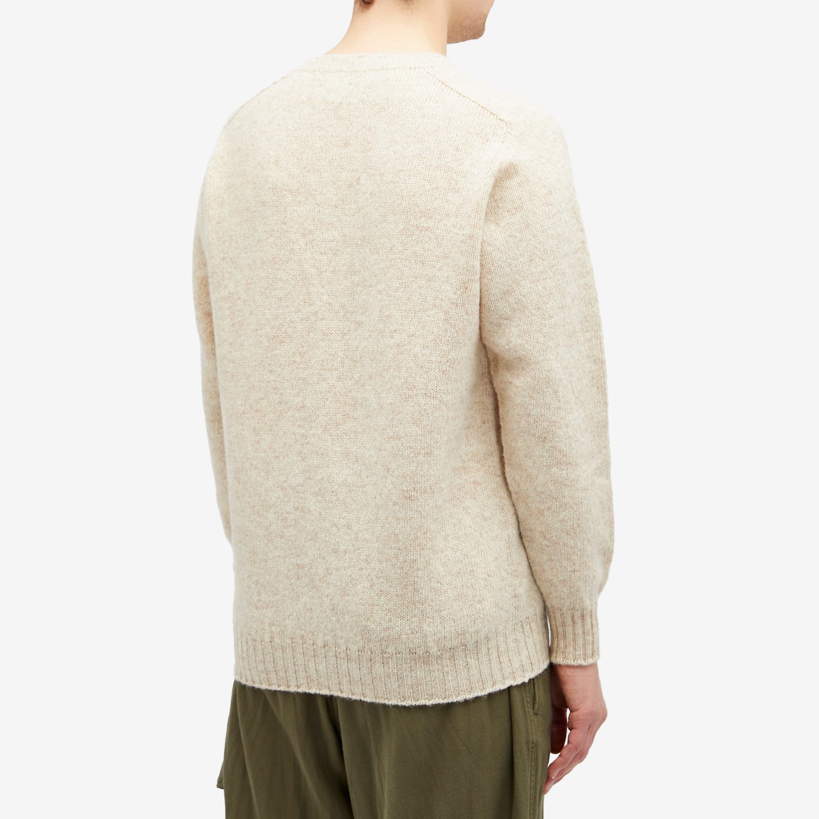 Men's Jamiesons of Shetland Crew Neck Jumper in White