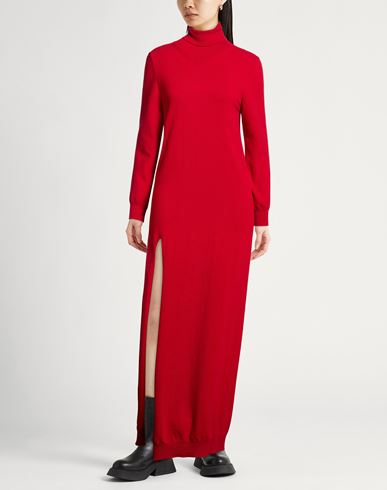 Woman Maxi dress Red Size S Virgin Wool, Cashmere