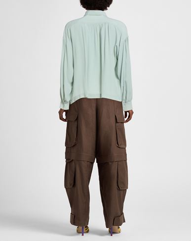 Woman Top Light green Size S Acetate, Silk