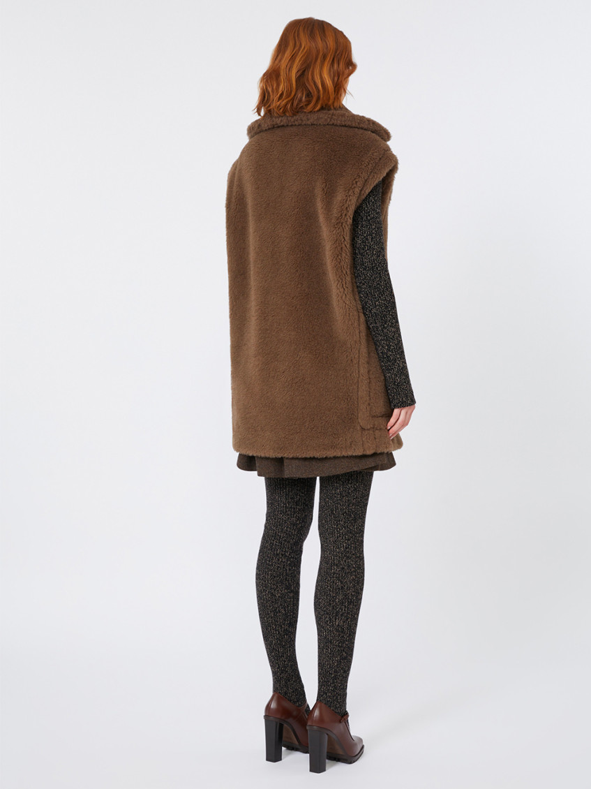 Teddy Vest In Alpaca And Wool