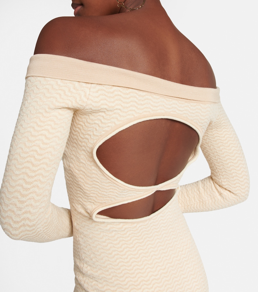 Jacquemus La Robe Pampero cotton-blend midi dress