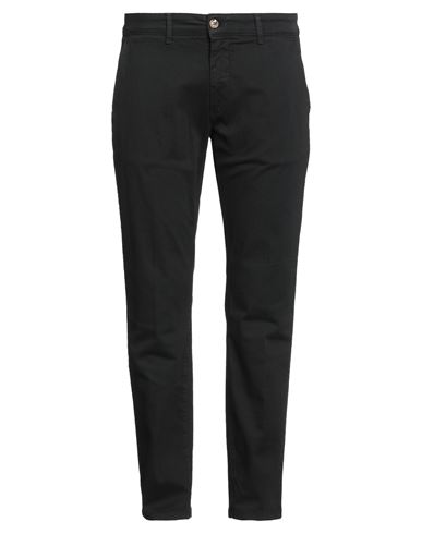 Man Pants Black Size 30 Cotton, Elastane