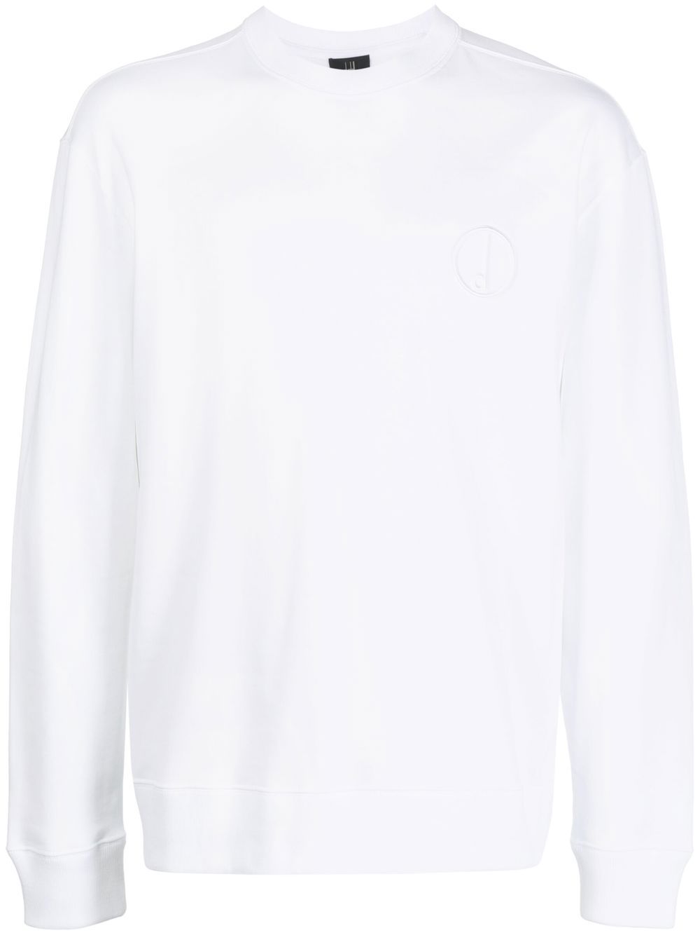Logo-detail long-sleeve sweatshirt - White