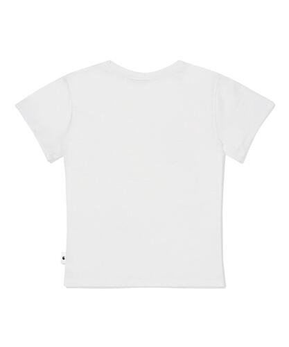 Dot Star Bloom Print Slim Fit Short Sleeve T-Shirt Ivory