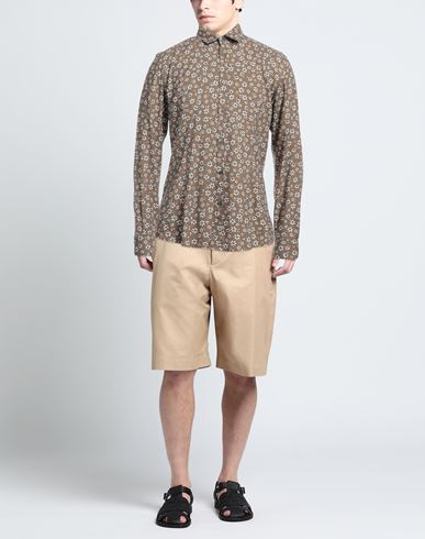 Man Shirt Brown Size 15 ¾ Viscose, Cotton