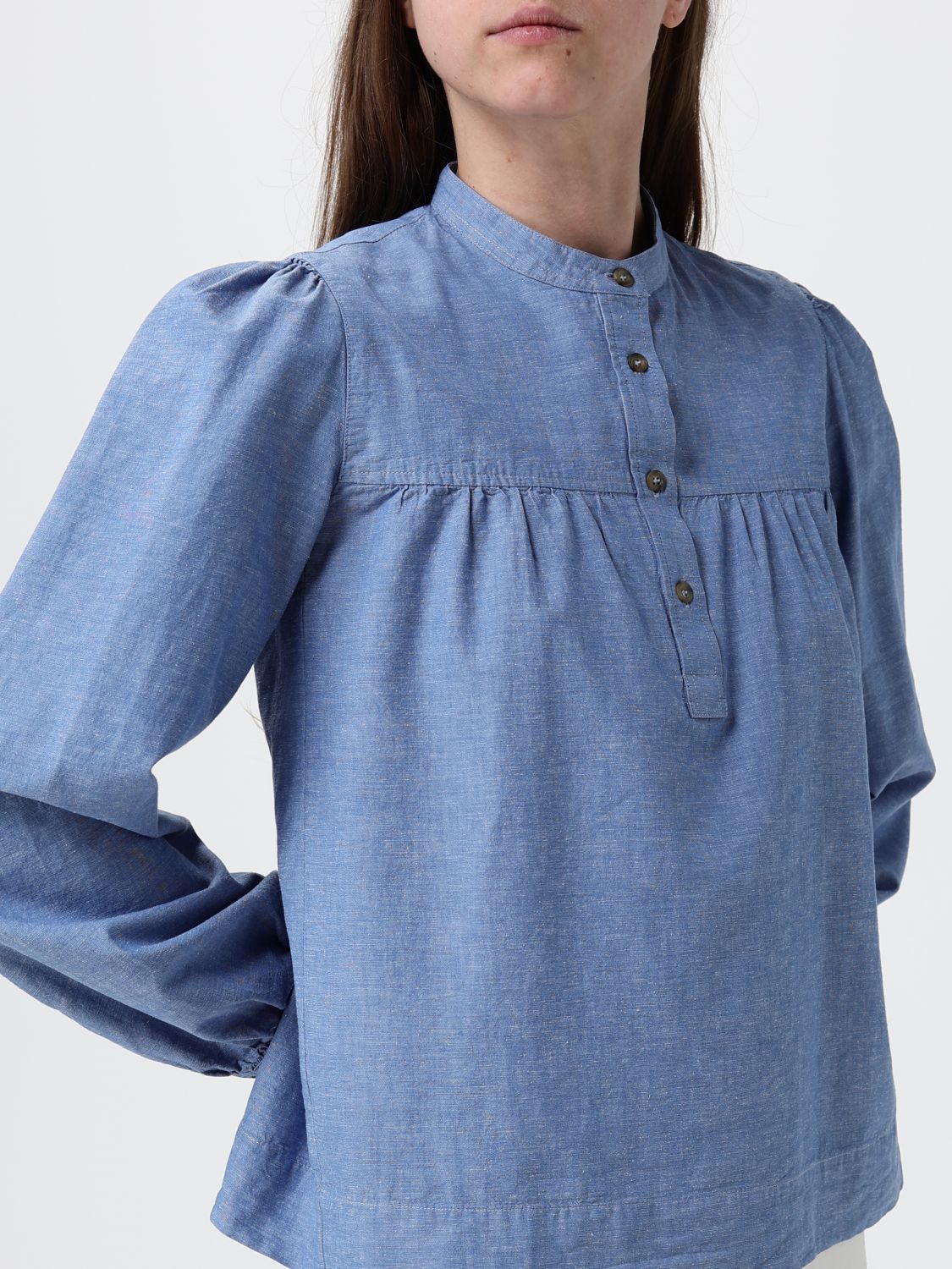 A. P.C. Shirt Woman color Blue