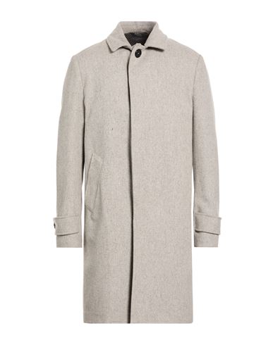 Man Coat Light grey Size 40 Wool, Polyester, Polyamide