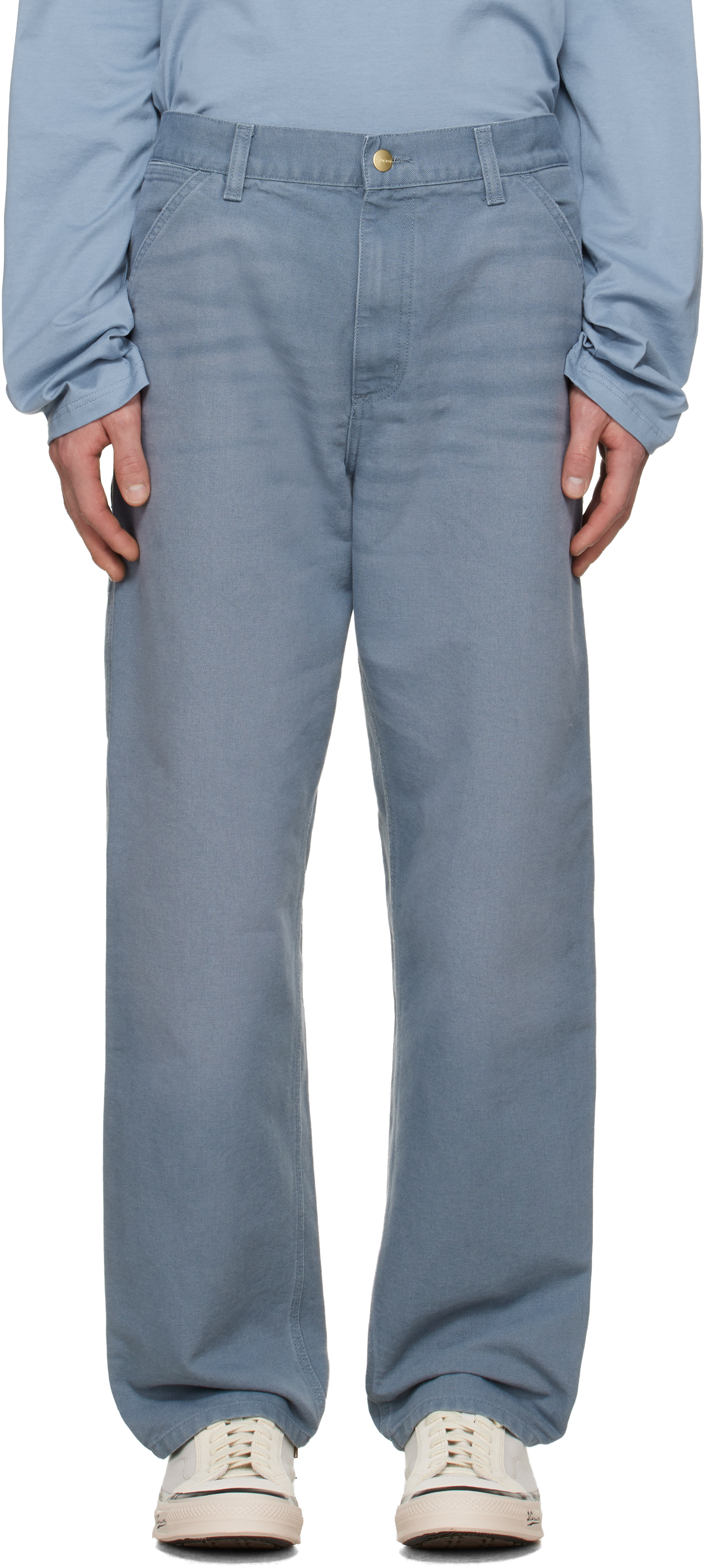 Blue Single Knee Trousers