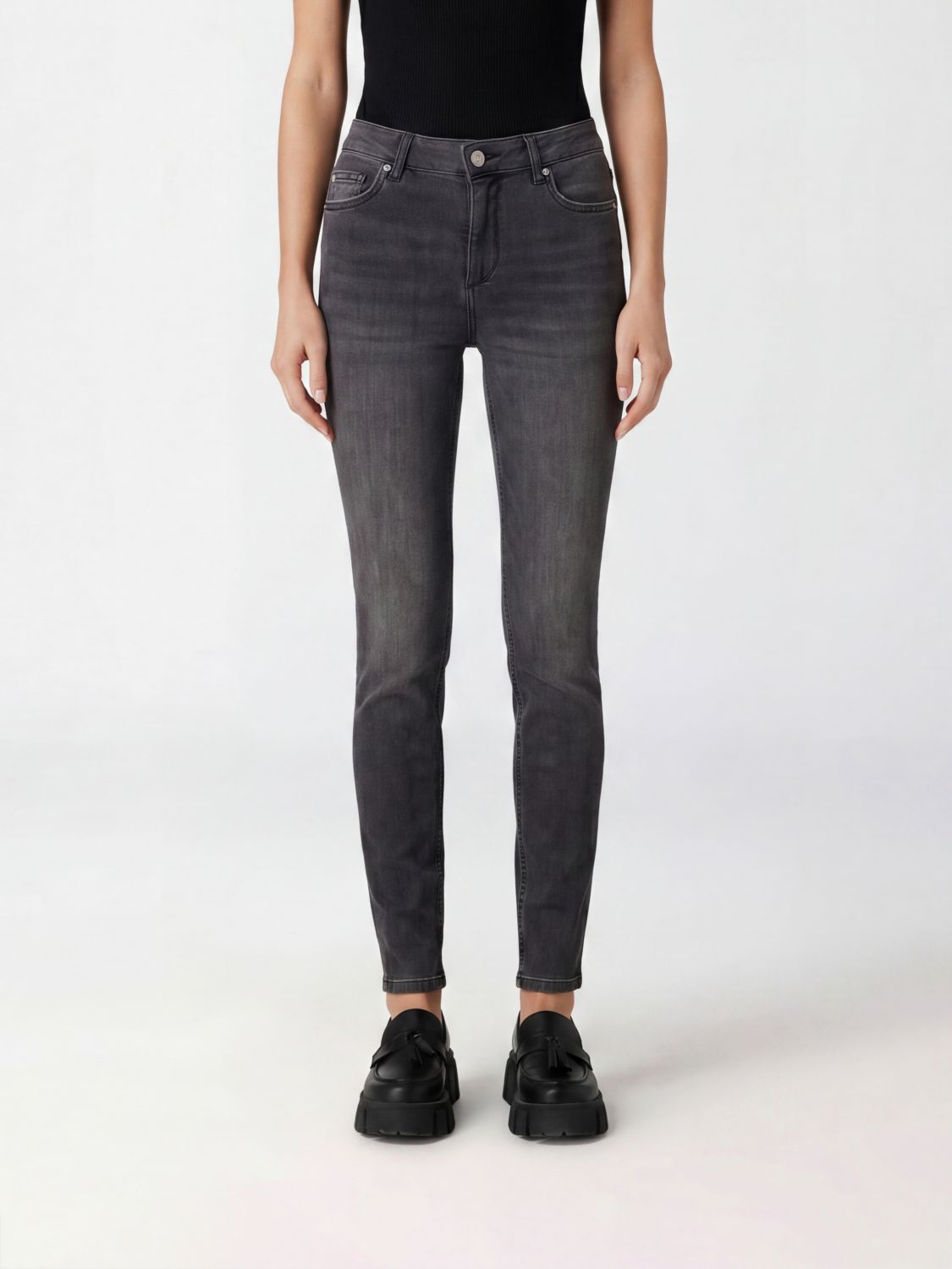 Mid-rise skinny jeans - Blue