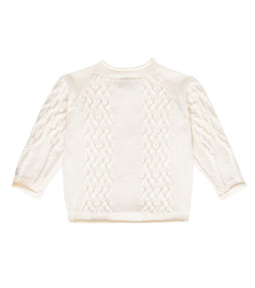 Donsje Baby Cleo cable-knit cotton cardigan