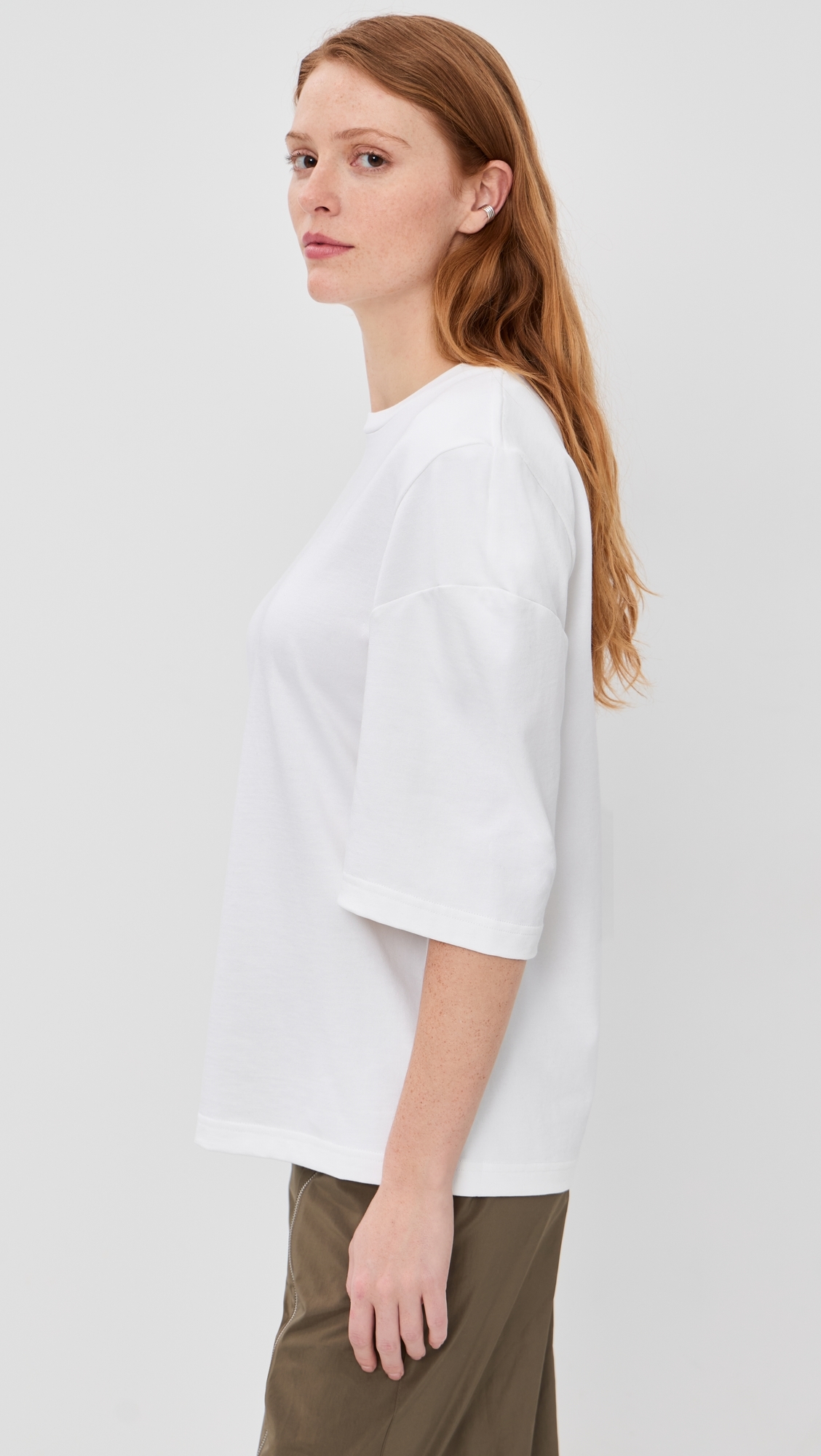 Perfect Hinged Sleeve Tee White