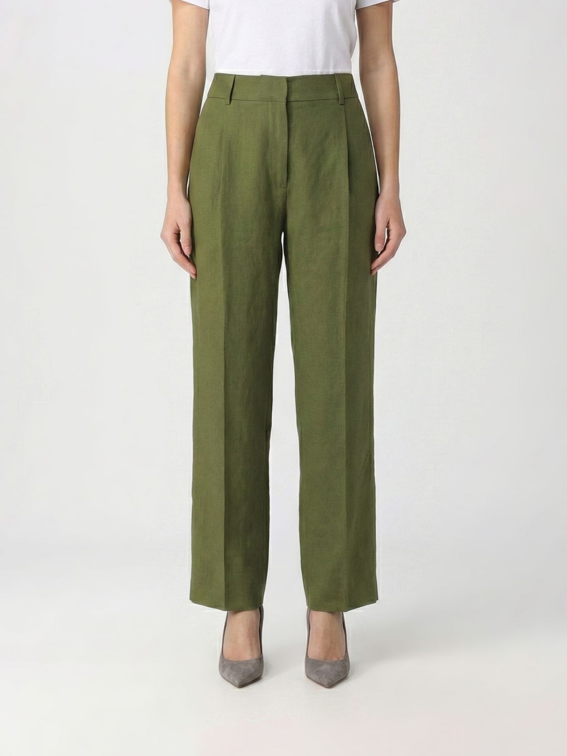 Pants BLAZÉ MILANO Woman color Green