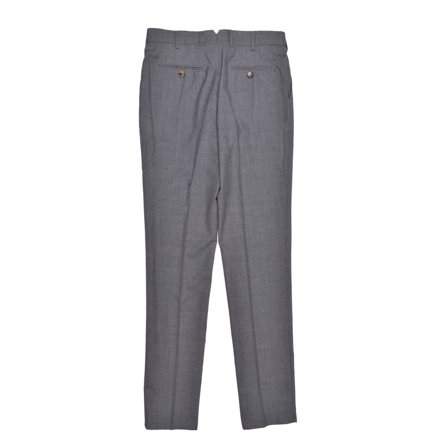 Gray Virgin Wool Dress Trousers