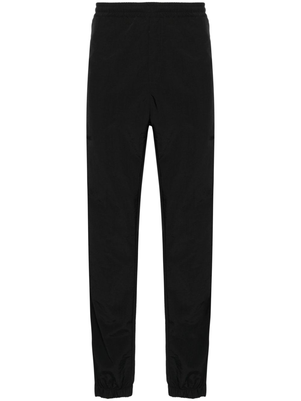 Logo-embroidered tapered trousers - Green
