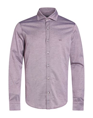 Man Shirt Burgundy Size 16 Cotton